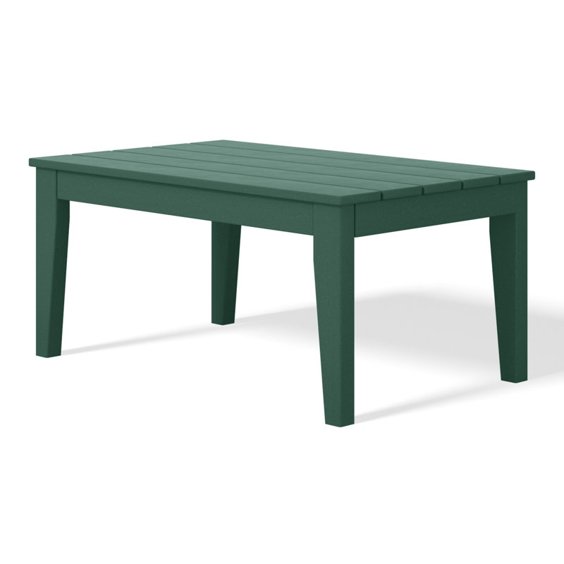 Laguna HDPE Patio Coffee Table, Dark Green