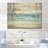 Tranquility Beachside Windows Horizon III - Coastal Windows On Wood Print-2040071416