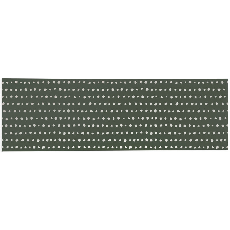 Dot Row Non-Slip Outdoor Rug, Runner 2'6" x 8'