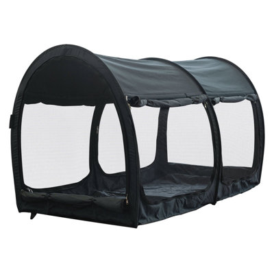 Bed Tent Canopy with Mosquito Net - Pop Up Privacy Sleeping Tent, Lightweight & Breathable Design, 4 Mesh Windows, 2 Doors, Portable Indoor/Outdoor Use
