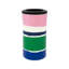 Stainless Steel Can Beverage Sleeve, Ocean Stripe