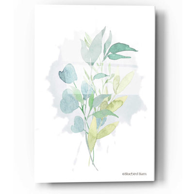 «Watercolor Greenery Series II» par Bluebird Barn - impression sans cadre