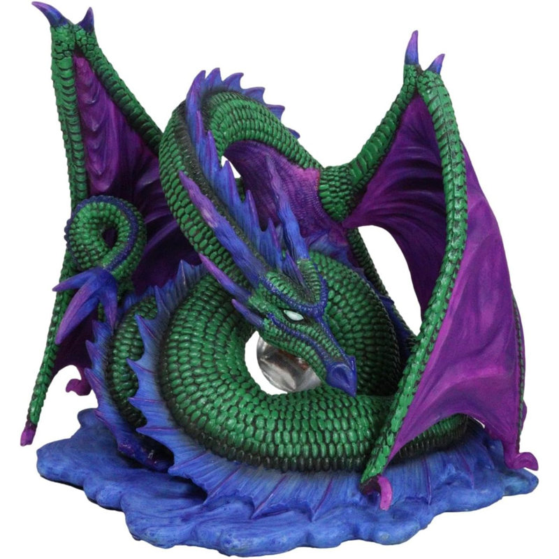 Figurine Ephos cadeau fantaisie Myths and Legends Nephtali eau élémentaire irisé Aqueon Dragon