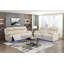 Beige luxueux ensemble de canapés 2 pièces causeuse inclinable électrique avec causeuse à lumière DEL-137635333