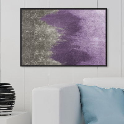 " Abstract Amethyst Waves " Painting Print
