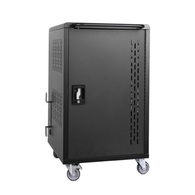 32 Bay Mobile School Charging Cart Station For Chromebook, Tablet And Laptop Computer With Power Strip Included