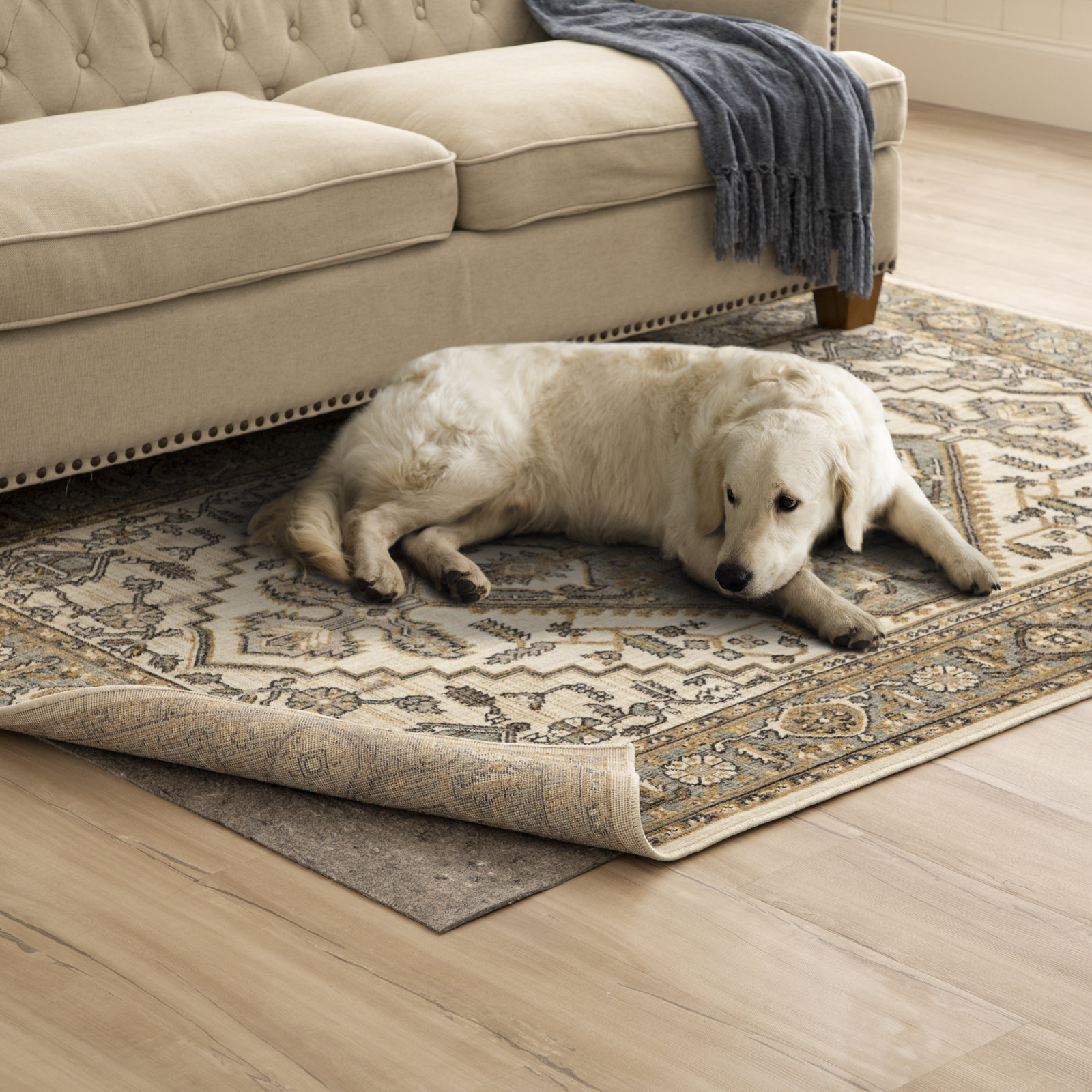 Ovilla 0.25" Dual Surface Rug Pad, 2'W x 4'L