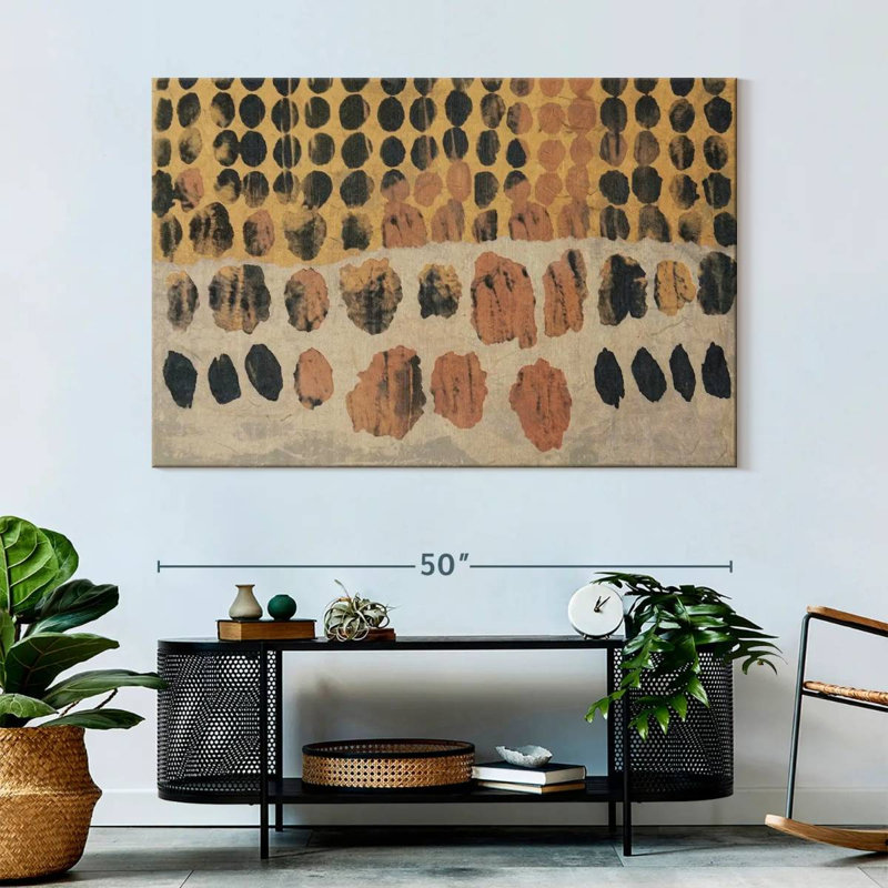 Earthy Dot Pattern, 34" H x 51" W