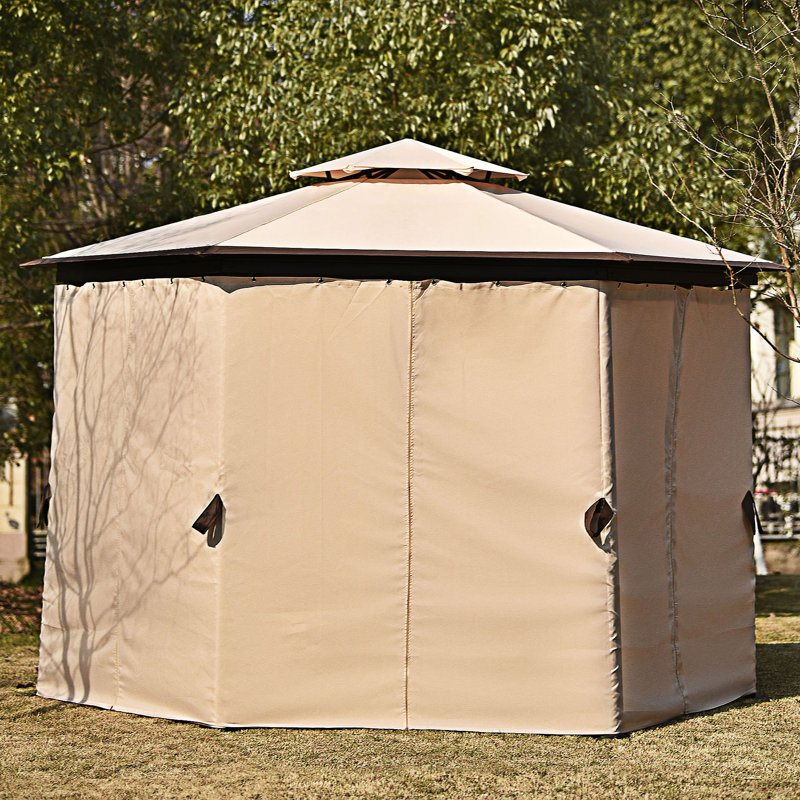 11,8 pi L 10,2 pi. D Pavillon de jardin en métal