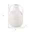Grand vase Donzel blanc avec taches noires