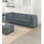 Mobilier de salon gris en chenille gris