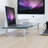 Mount-It! Tempered Glass Monitor Stand Computer Desktop Riser Fits 24 - 32 Inch Screens, 66 Lbs.