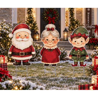 Ensemble de panneaux de Père Noël et Père Noël pour Noël