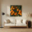 «Fruit Orangequat», art mural en métal vert-1187272602