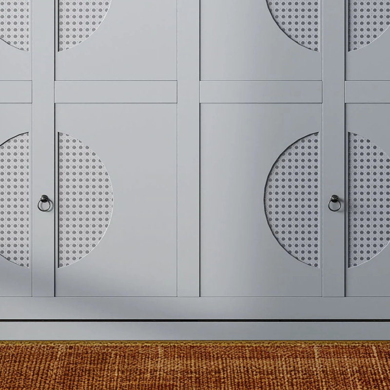 Lit escamotable mural gris (grand lit), Gris