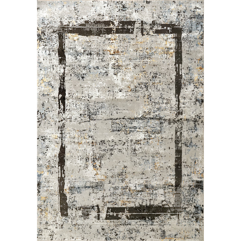 Tapis gris area Tina, Rectangle 3 pi 1 po x 5 pi 8 po