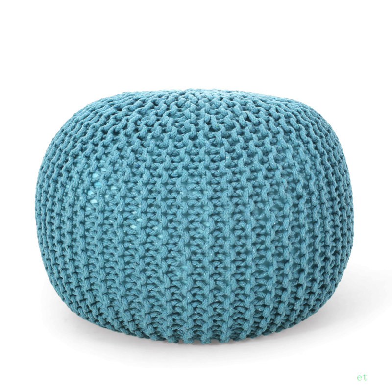 MORO POUF, Bean Bag, Aqua Cotton