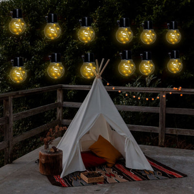 20LED Outdoor Globe Bulb String Light Solar Powered
