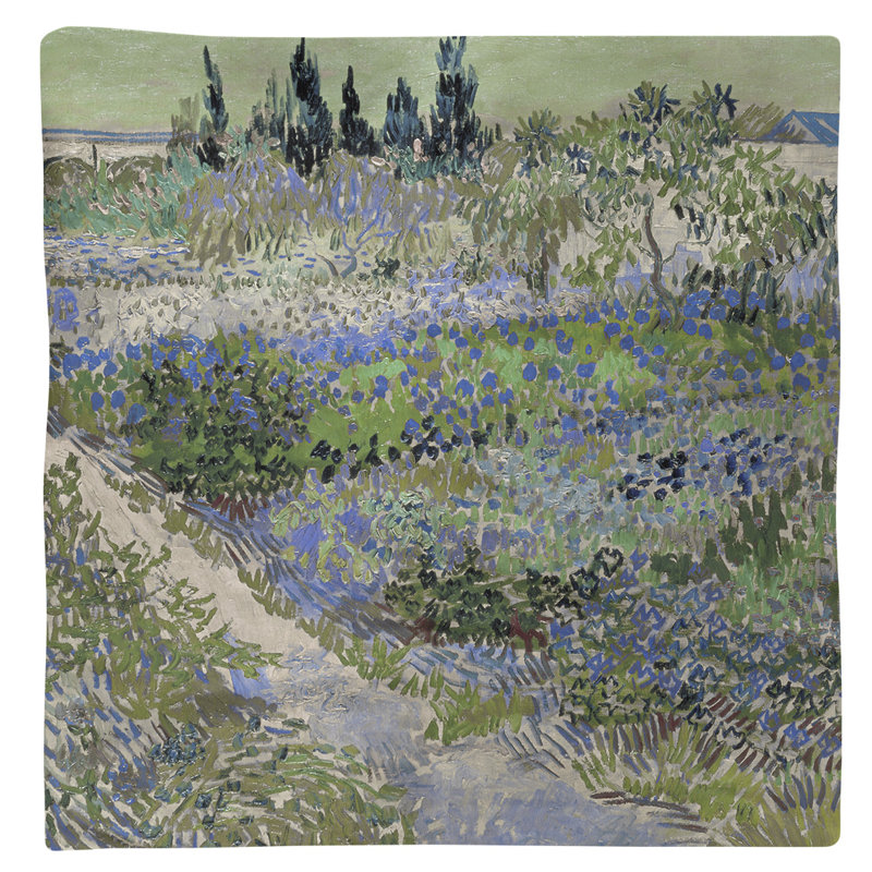 Vincent Van Gogh Polyester Square Napkin, Blue, 0.1" H x 22" W x 22" D, Cotton Twill