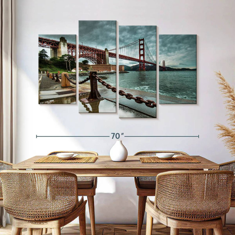 Nicci Overcast Golden Gate Bridge, 42" H x 68" W