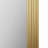 Rounded Rectangle Fluted Wall Mirror