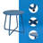 Mickelsen Steel Patio Side Table -1495383949