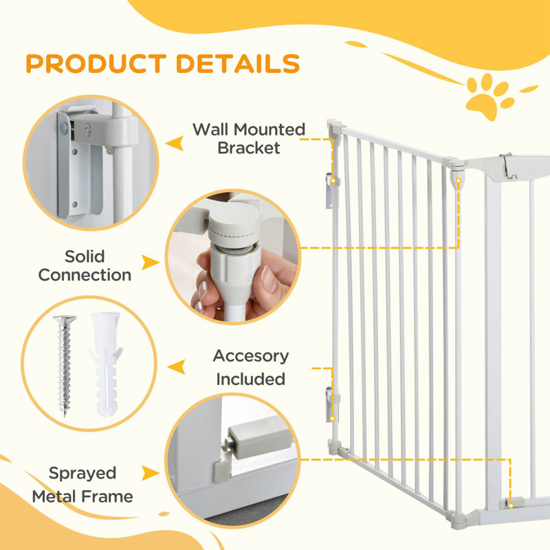 Free Standing Pet Gate With Door