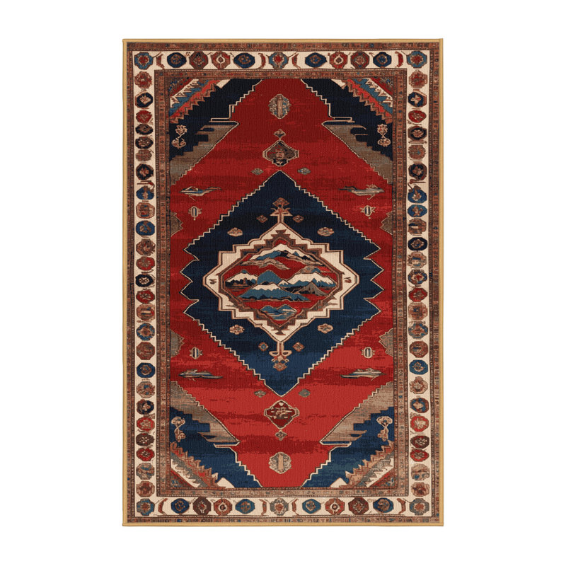 Tapis brun lavable à la machine, Rectangle 6 pi x 9 pi