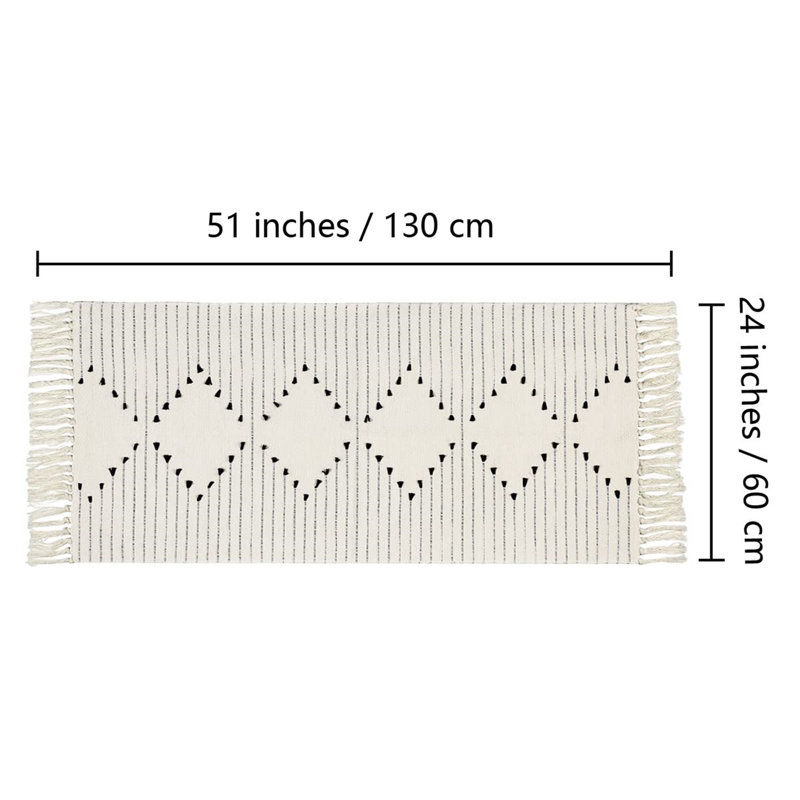 Hagan Synthetic 60cm X 130cm Area Rug