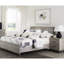 Grey Bedroom Full Size Bed - Headboard And Rails Engineered Wood Base