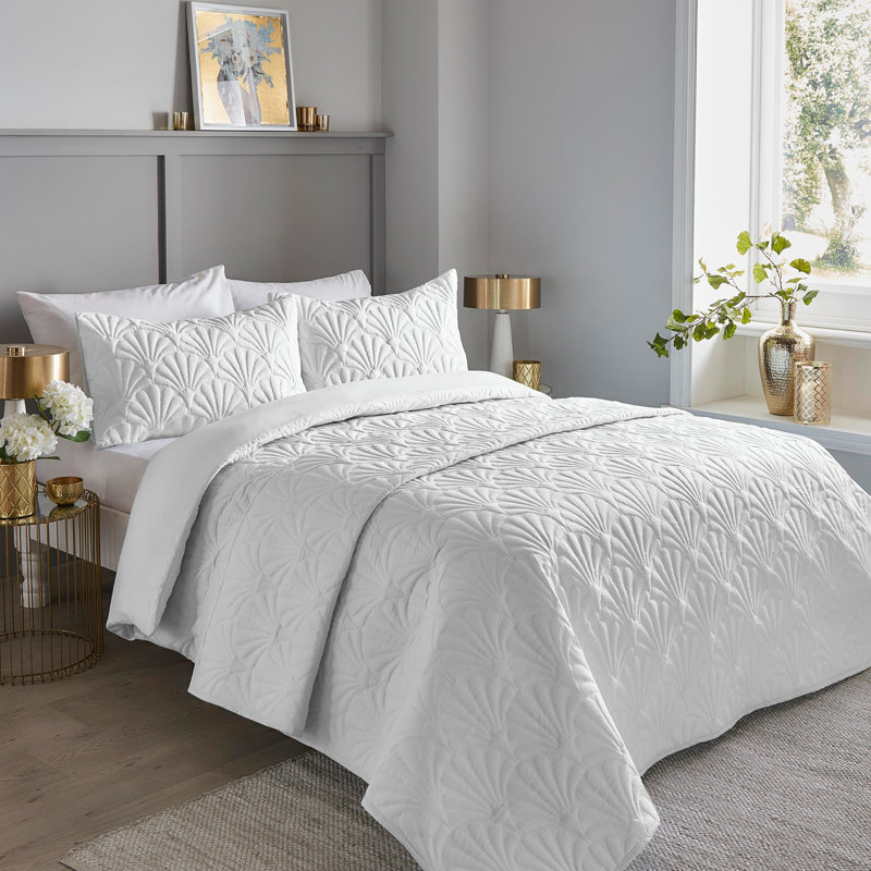 Musab Microfibre 0 Duvet Cover Set, Super King - 2 Standard Pillowcases, White