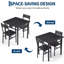 Ensemble de table à manger carrée compacte de 4 pièces pour 3 personnes-331280830