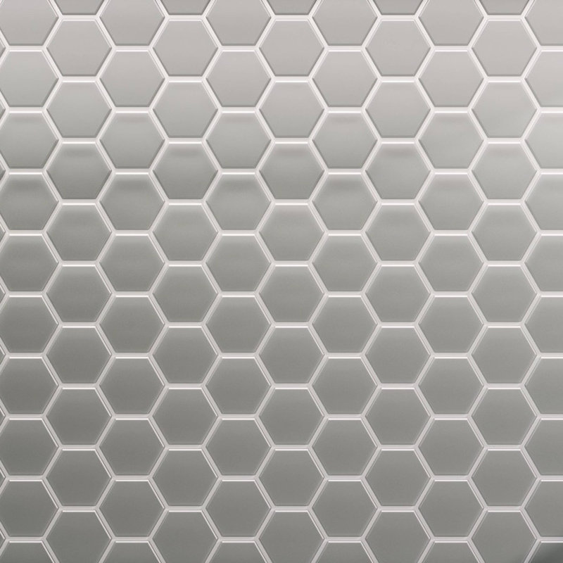 3" Beehive 10.25in.x11.75in. Glass Mosaic Tile, Marsh Matte
