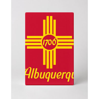 Albuquerque City Flag — New Mexico Municipal Canvas Wall Art