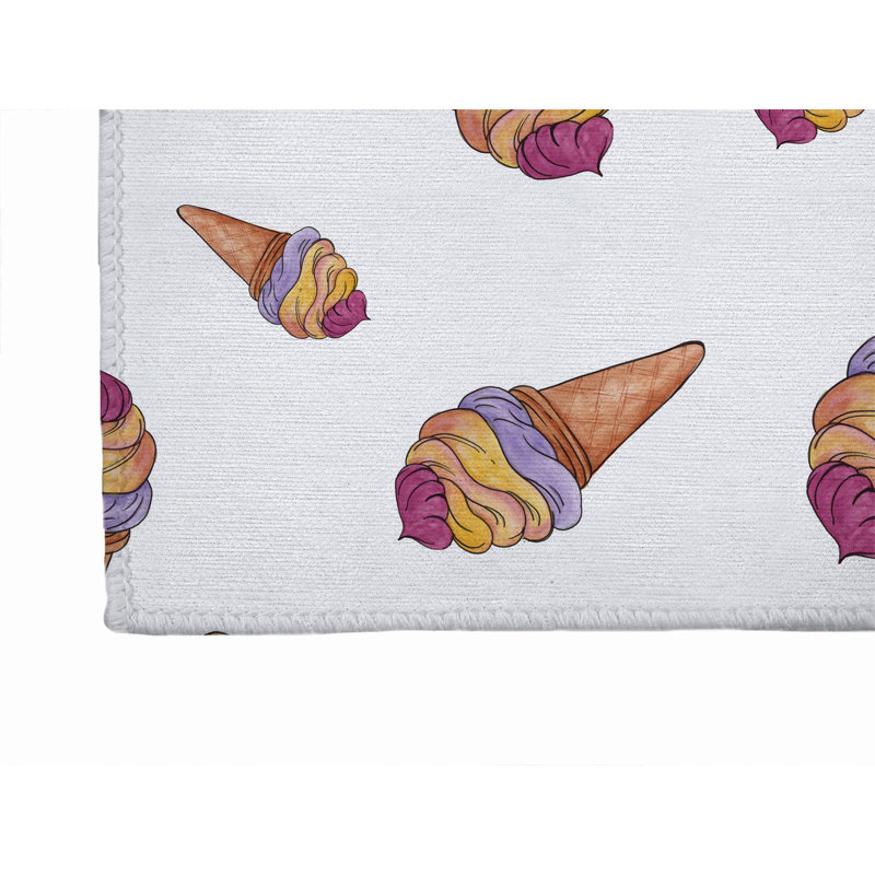 Summer Ice Cream Outdoor Rug, Runner 2'6" x 8'