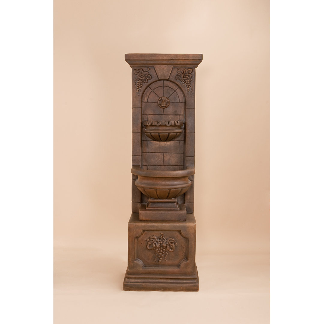 Duchamps Hand Crafted Weather Resistant Wall Base Fountain Astoria Grand