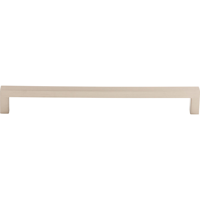 Square Bar pull, Brushed Satin Nickel, 8 13/16" Center to Center