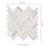 Auralie Herringbone 12 in. x 12 in. Polished Marble Mosaic Floor and Wall Tile