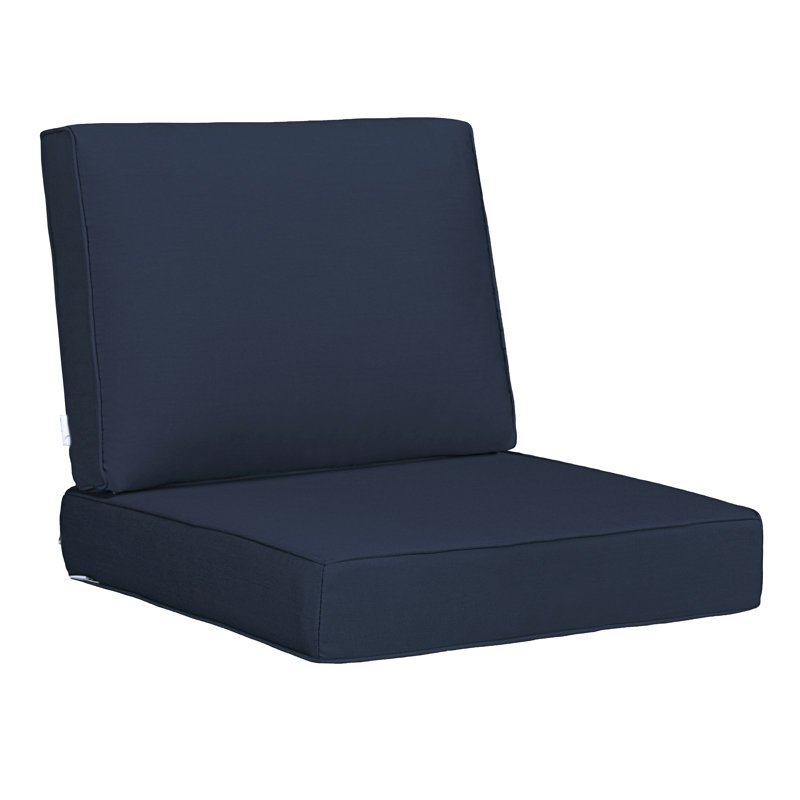Jakailyn Outdoor Seat/Back Cushion Set, Dark Blue
