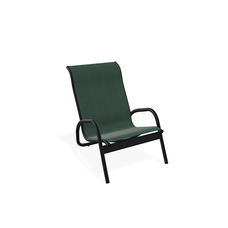 Beach Chair, Forest Forest Green 22D Sunbrella®, Textured Black