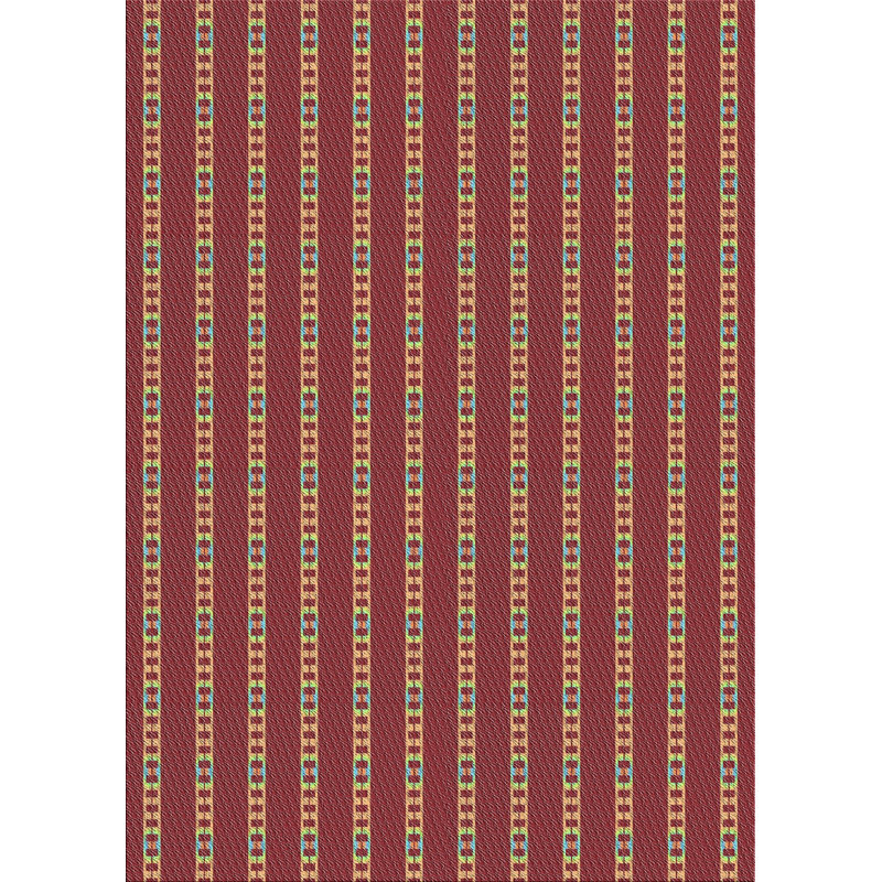 Tapis de zone rouge en laine touffeté à la main Godley
