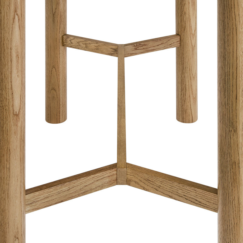 Sachin Rectangular 60" Oak Wood Bar Table in Weathered Oak, Weathered Oak