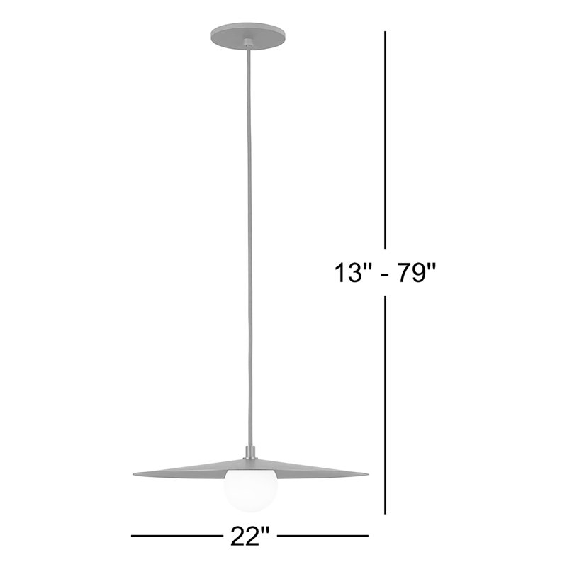 Pirlo 1 - Light Pendant, Aged Brass, No
