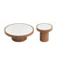 Versatile Round Coffee Table Set with Durable MDF Construction-1136960594