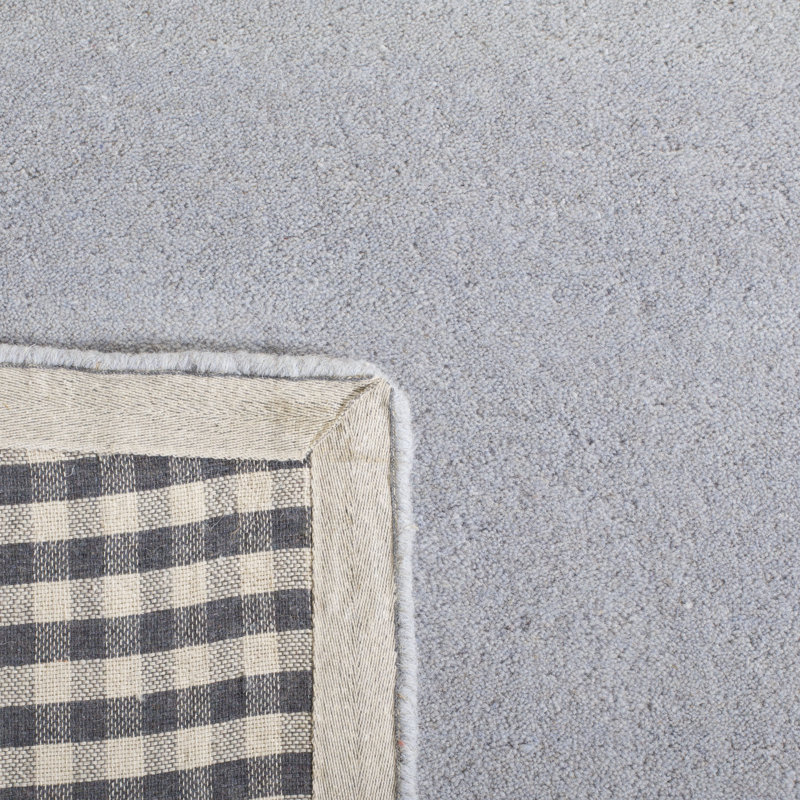 Cruz Hand Tufted Wool Solid Color Rug, Round 3'