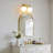 14.2" 2-Light Dimmable Bathroom Vanity Light with Frosted Glass Shades-319056410