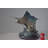 Sailfish Catching A Small Fish In Action Bronze Statue - Size: 26" X 16" X 25"H.