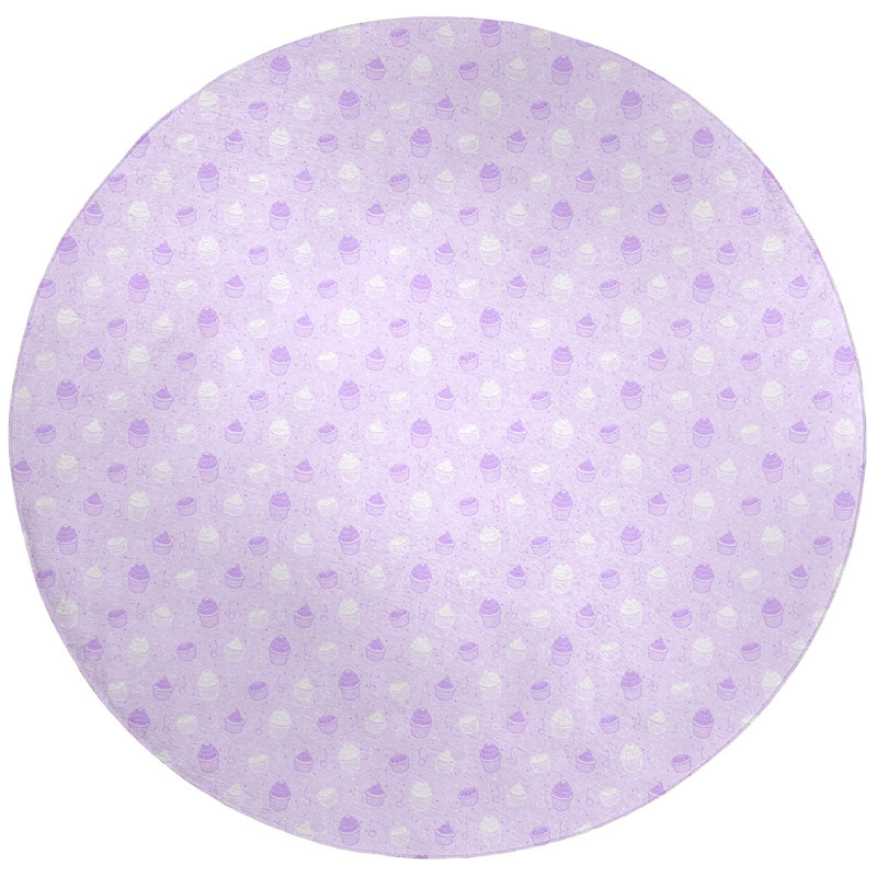 Chenille Indoor Rug, Round 5'