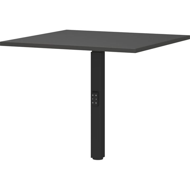 Mastandrea Adjustable Metal Base Standing Desk, Graphite