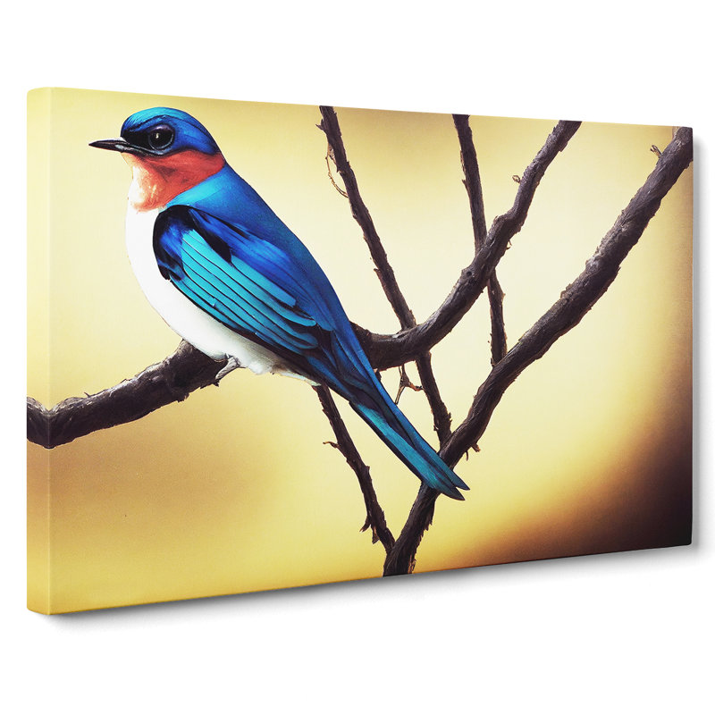 Precious Swallow Bird - Wrapped Canvas, 50cm H x 76cm W x 3cm D